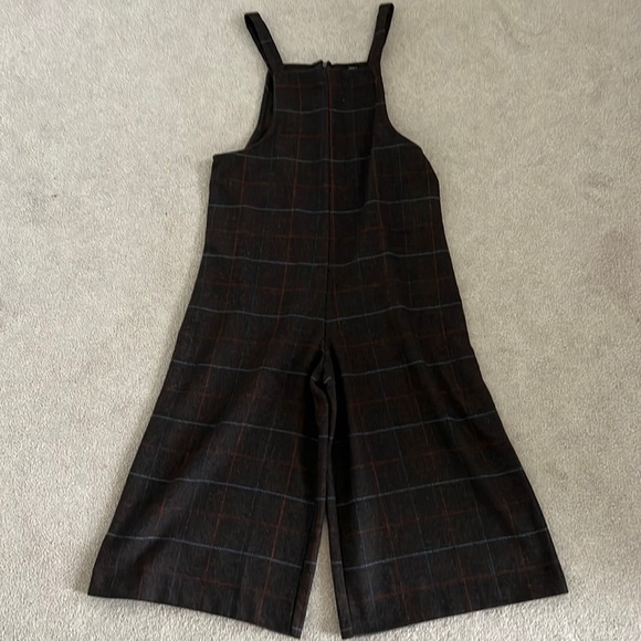 Forever 21 Pants - brown plaid overalls